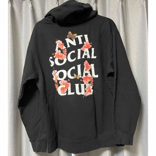 アンチソーシャルソーシャルクラブ(ANTI SOCIAL SOCIAL CLUB)のASSC バックロゴ パーカー  ワンポイント フラワー 入手困難(パーカー)