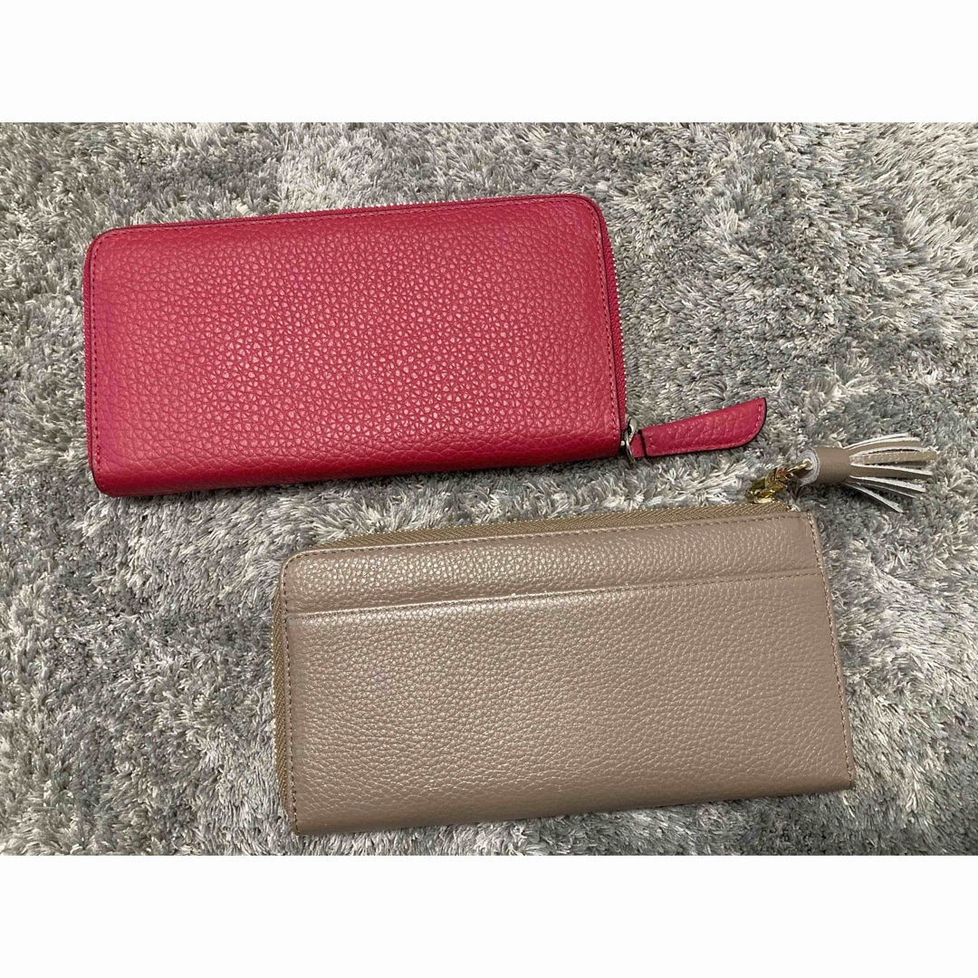 長財布 ベージュ ピンク ２点セット レディースのファッション小物(財布)の商品写真