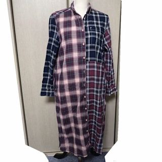 ディーゼル(DIESEL)のディーゼル クレイジーチェック シャツワンピース[b28-23］(シャツ/ブラウス(長袖/七分))