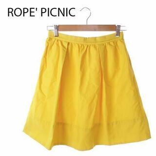 ロペピクニック(Rope' Picnic)のロペピクニック ひざ丈スカート フレア 38 黄 210910MN3A(ひざ丈スカート)