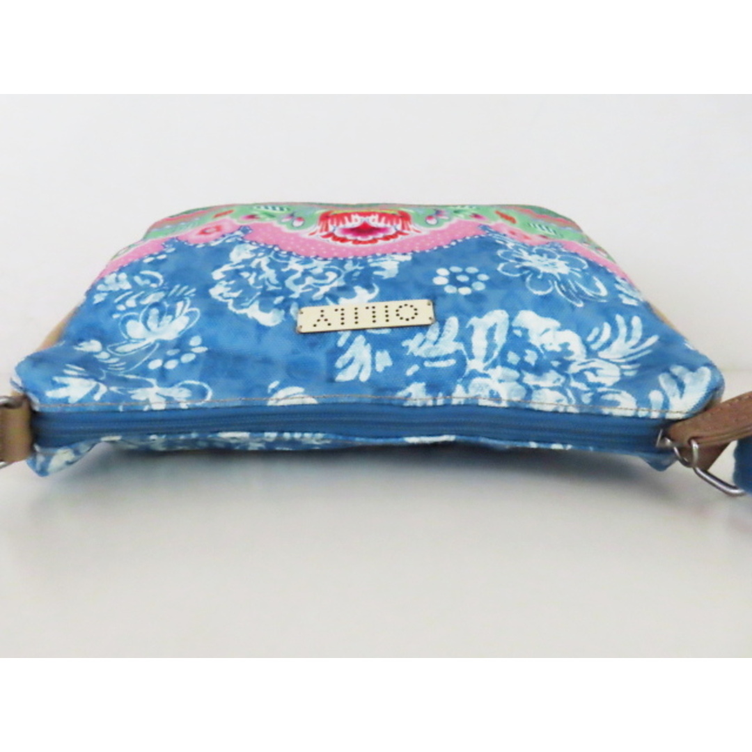 OILILY(オイリリー)のK02 OILILY オイリリー フラワー柄 キャンバス ショルダーバッグ ブルー/ピンク/グリーン レディースのバッグ(ショルダーバッグ)の商品写真