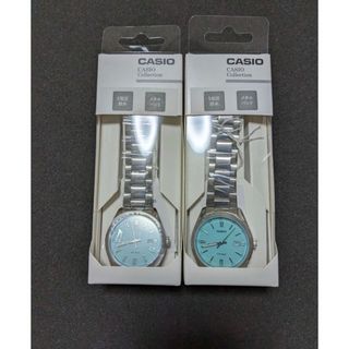 カシオ(CASIO)の2個 新品 CASIO MTP-1302D-2A2JF TIFFANY(腕時計(アナログ))