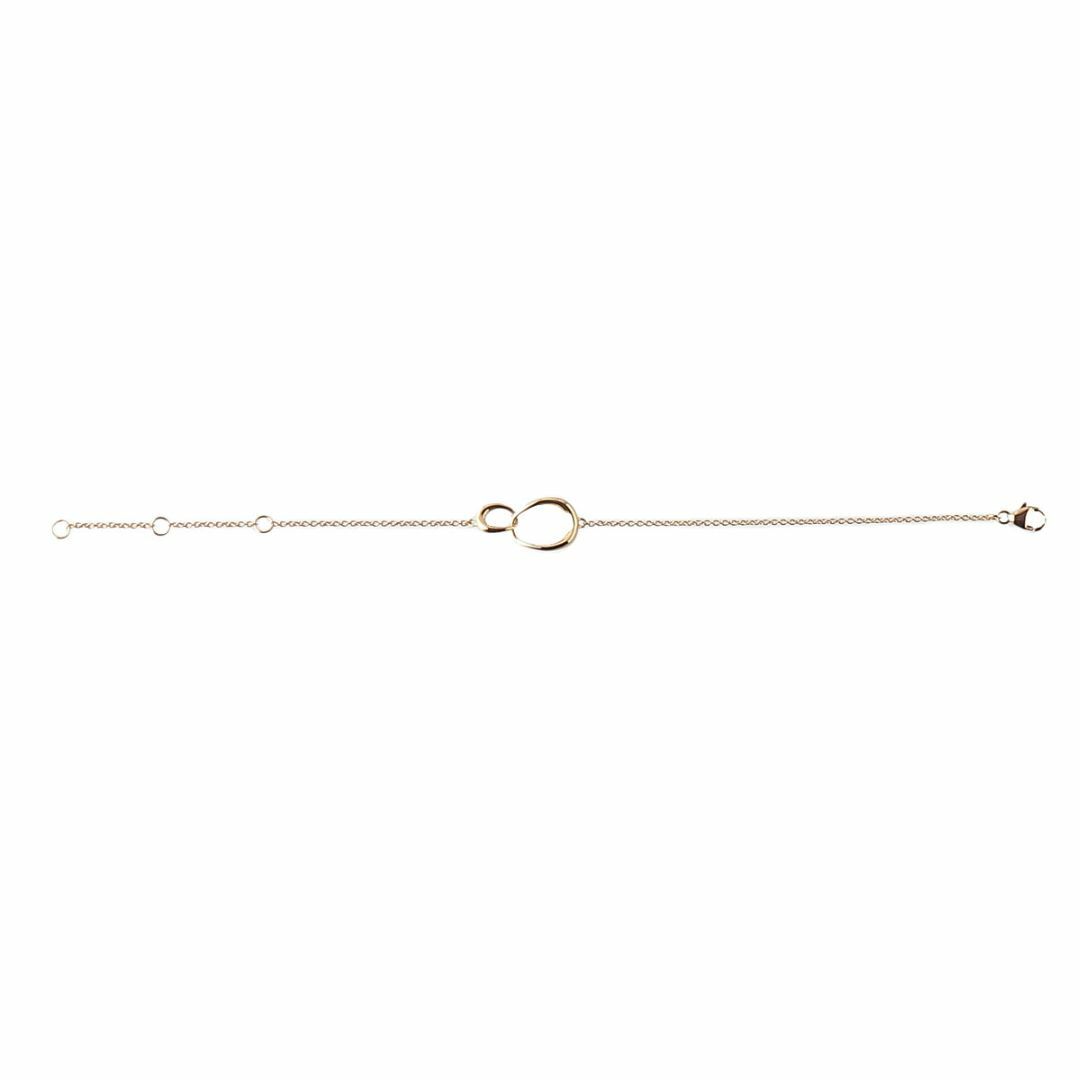 Georg Jensen(ジョージジェンセン)のジョージジェンセン オフスプリング ブレスレット 現行モデル 1433B 18cm 750YG 新品仕上げ済 GEORG JENSEN【15393】 レディースのアクセサリー(ブレスレット/バングル)の商品写真