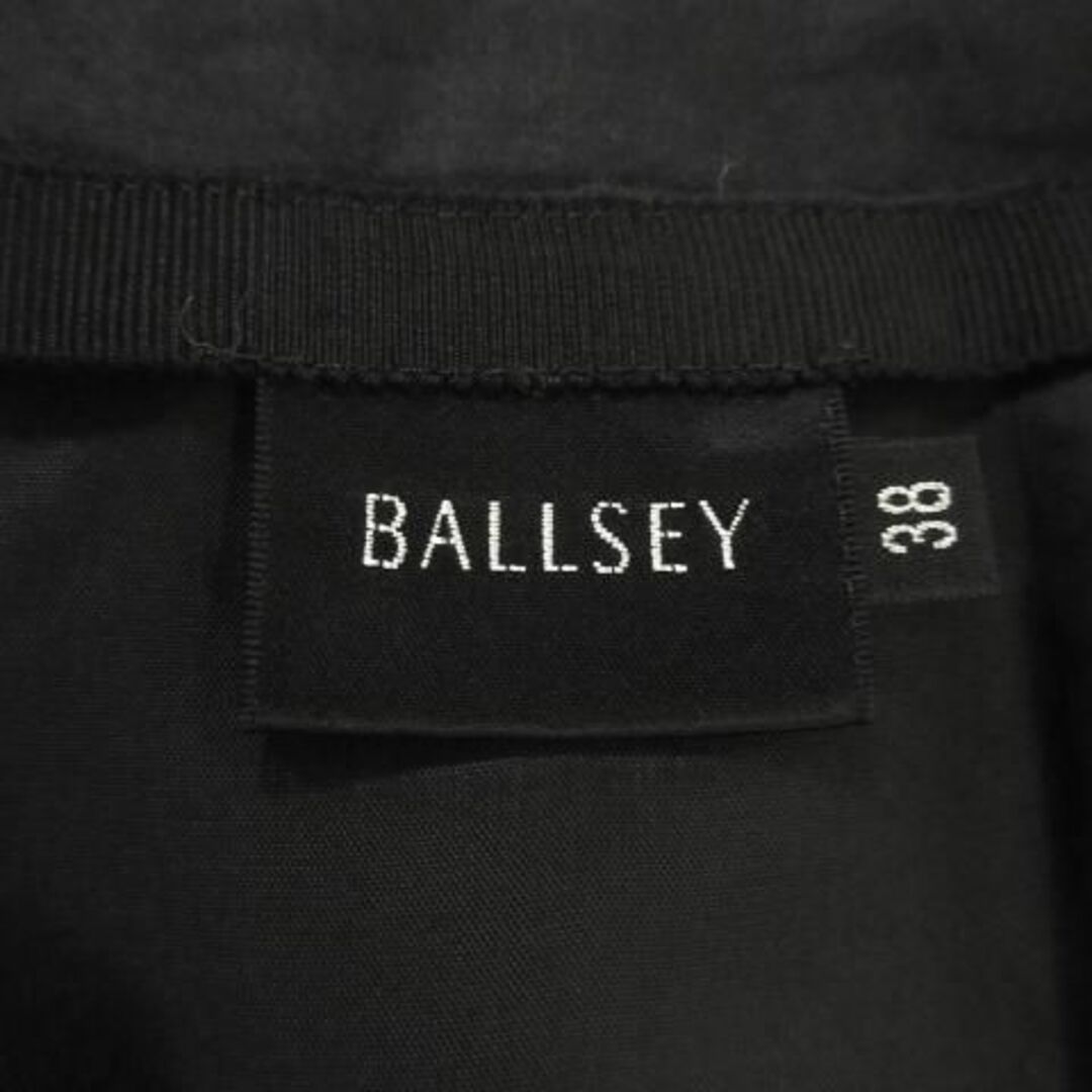 Ballsey(ボールジィ)のボールジィ ひざ丈スカート タイト シルク 38 黒 210603MN1A レディースのスカート(ひざ丈スカート)の商品写真