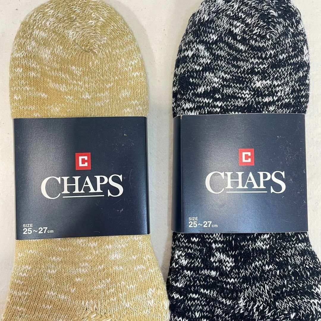 CHAPS(チャップス)の【新品】CHAPS チャップス メンズ 厚手 ソックス 25〜27㎝ 2足セット メンズのレッグウェア(ソックス)の商品写真