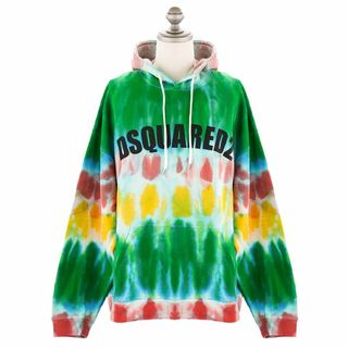 ディースクエアード(DSQUARED2)のDSQUARED2 ディースクエアード パーカー S71GU0567 S25539 TIE-DYE HOODIE メンズ マルチカラー Lサイズ(パーカー)