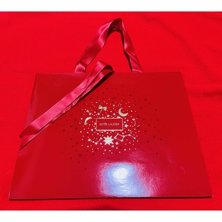 エスティローダー(Estee Lauder)の新品　ESTEELAUDER エスティーローダー　サテンリボン　紙袋　赤　レッド(ショップ袋)