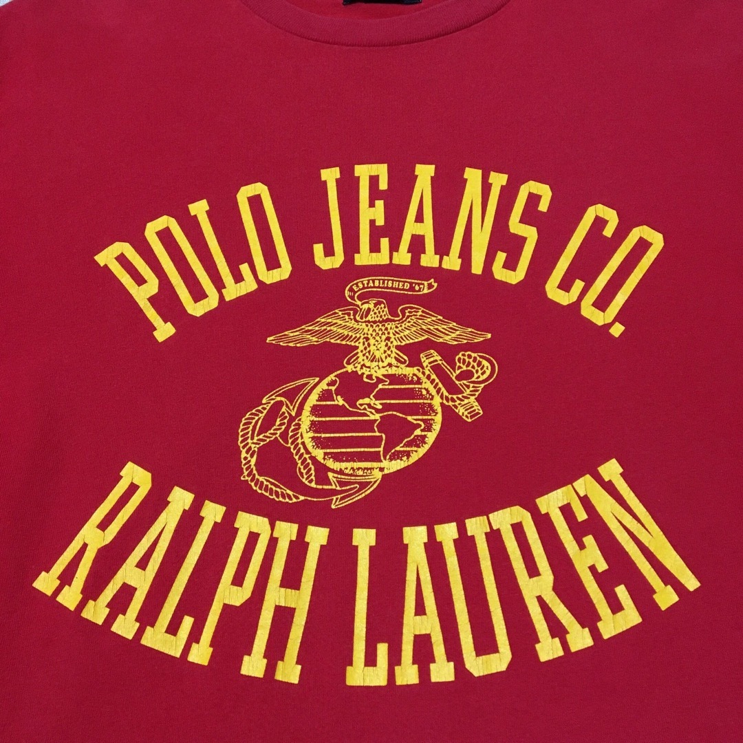 POLO RALPH LAUREN(ポロラルフローレン)のPOLO JEANS ラルフローレン　USMC ロゴ　プリント　Tシャツ メンズのトップス(Tシャツ/カットソー(半袖/袖なし))の商品写真