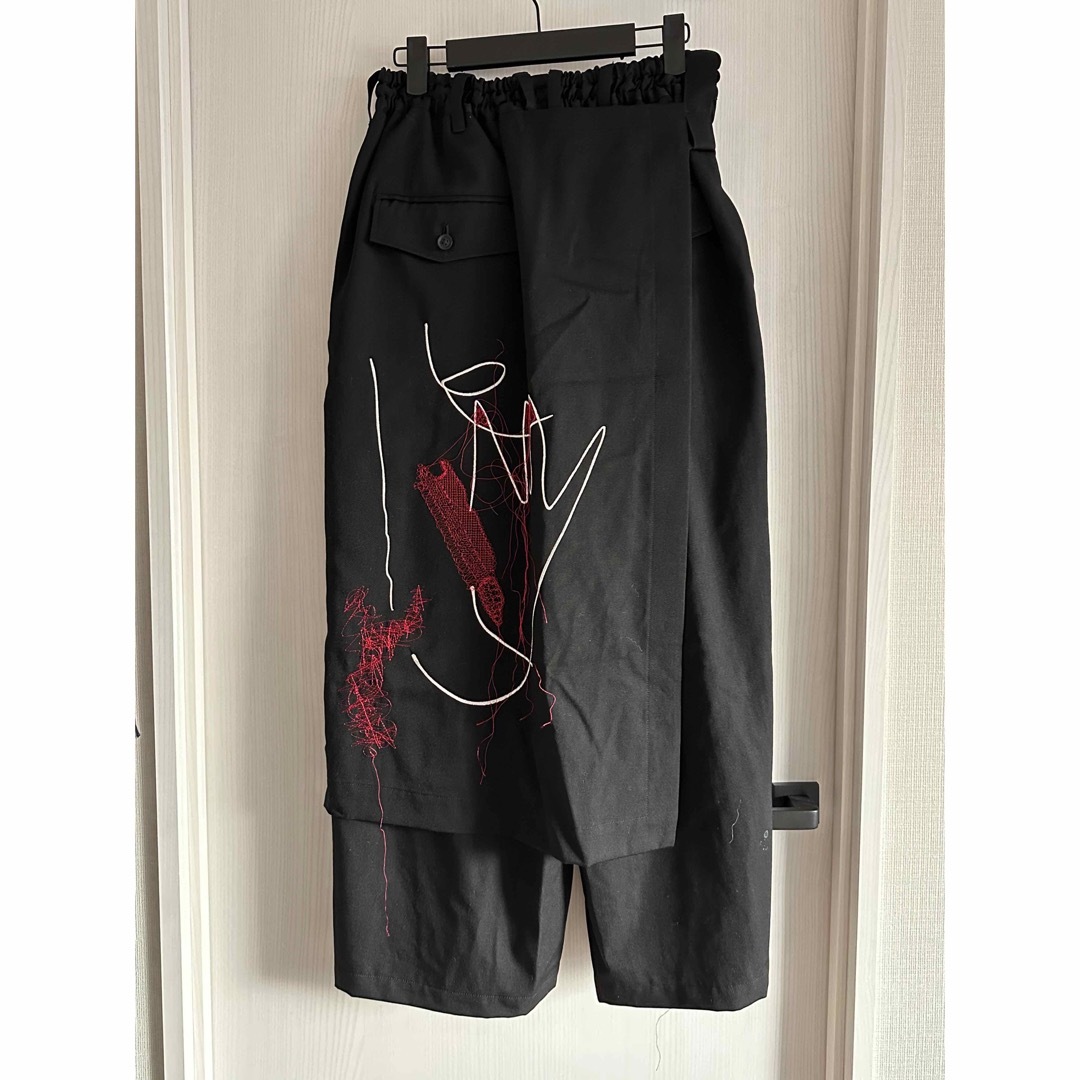 YOHJI YAMAMOTO22SS 宮沢りえ刺繍ドクターパンツ YOHJI YAMAMOTO22SS 宮沢りえ刺繍ドクターパンツ