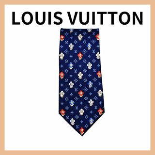 ルイヴィトン(LOUIS VUITTON)のルイヴィトン M76322 ネクタイ クラヴァット ソー ヴィヴィエンヌ  美品(ネクタイ)