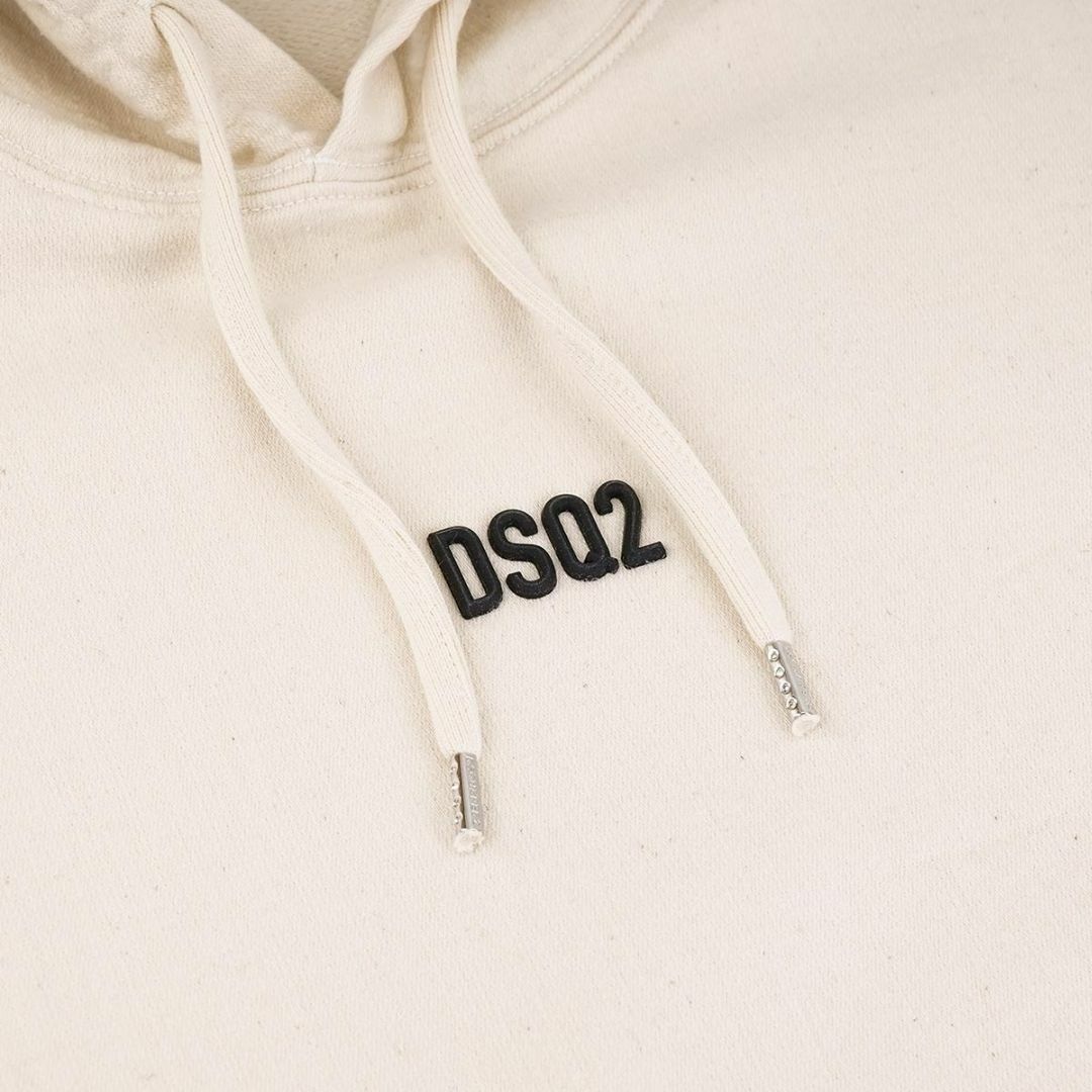 DSQUARED2(ディースクエアード)のDSQUARED2 ディースクエアード パーカー S74GU0568 S54438 MINI DSQ2 HOODIE メンズ ベージュ Lサイズ メンズのトップス(パーカー)の商品写真