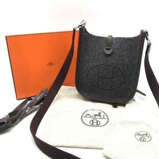 エルメス(Hermes)のHermes エルメス エブリン TPM フェルト SV金具 U刻印 ショルダー バッグ グレー k995(ショルダーバッグ)