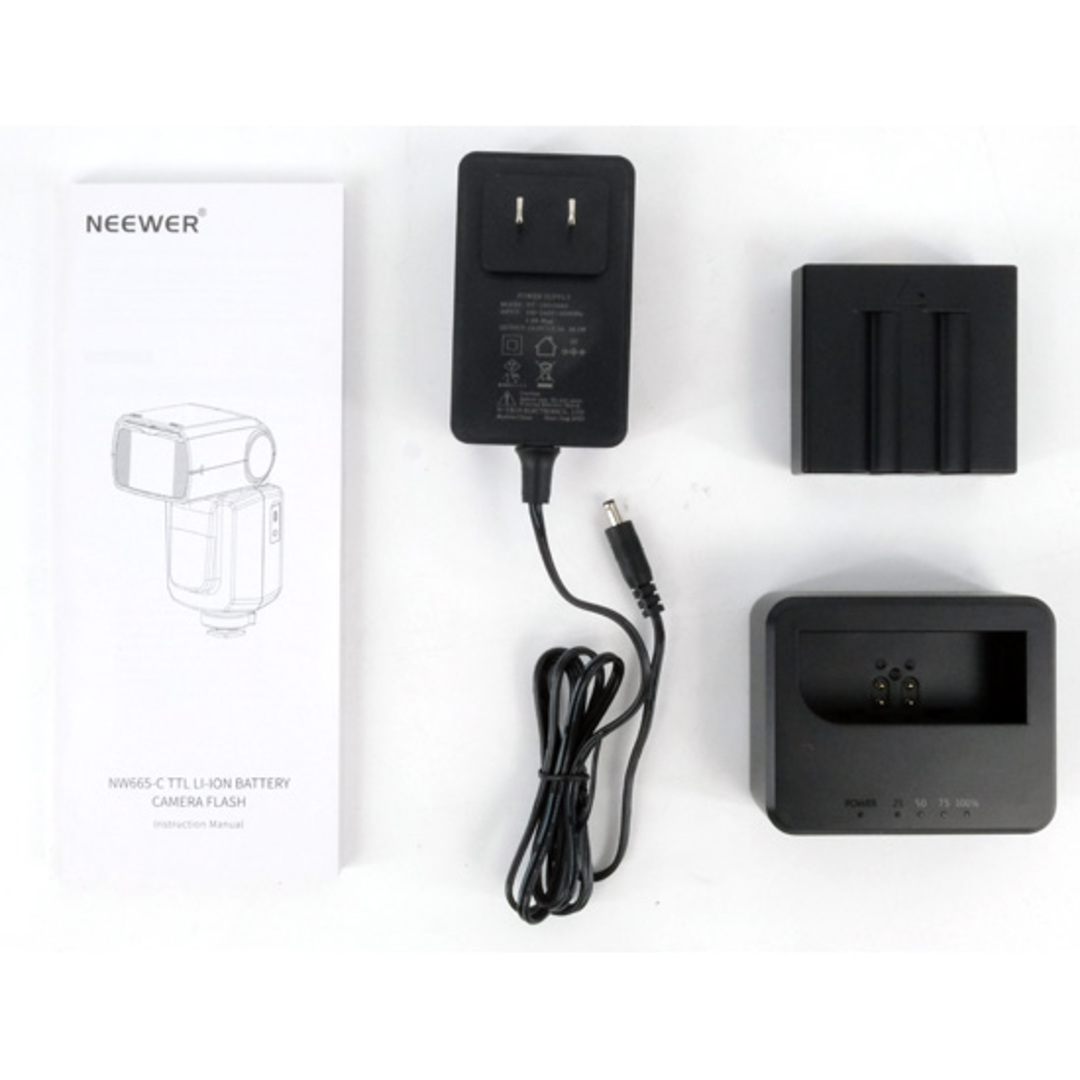 NEEWER(ニーワー)のNeewer　スピードライトフラッシュ　NW665-C E-TTL II　美品 元箱あり スマホ/家電/カメラのカメラ(その他)の商品写真