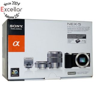 ソニー(SONY)のSONY　デジタル一眼α ダブルレンズキット　NEX-5D/B 元箱あり(デジタル一眼)