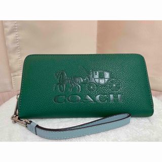 コーチ(COACH) 長財布 財布(レディース)（ブルー・ネイビー/青色系）の