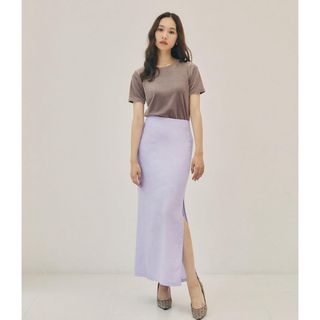 ランデブー(RANDEBOO)の【1回のみ着用！美品】ランデブー　スカート　Sensual slit skirt(ロングスカート)