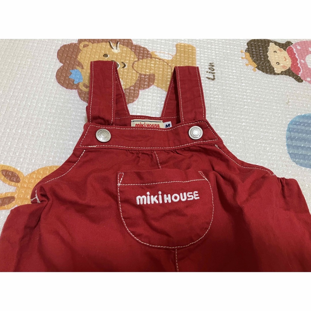 未使用ミキハウスオーバーオール90cmキッズ服男の子用(90cm~)