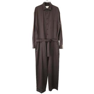 stein シュタイン 21AW OVERSIZED JUMP SUIT ウールギャバジンジャンプスーツ ST.322 ブラウン S(サロペット/オーバーオール)