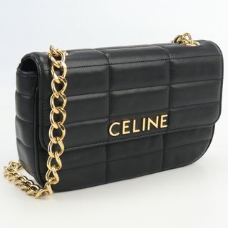 セリーヌ(celine)のセリーヌ  チェーン ショルダーバッグ マトラッセモノクローム 11127 3EPZ 38NO ショルダー(ショルダーバッグ)