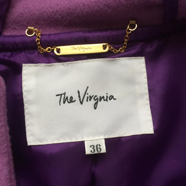 The Virgnia(ザヴァージニア)のThe Virgnia パープルショートダッフル レディースのジャケット/アウター(ダッフルコート)の商品写真