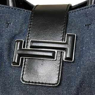 TOD'S - 極美品 トッズ バッグ ダブルT トート デニム 2WAY ショルダー 