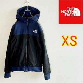 ザノースフェイス(THE NORTH FACE)のノースフェイス　パーカー　厚手　リバーシブル　ネイビー　メンズXS(パーカー)