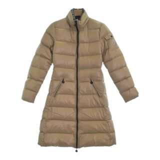 モンクレール(MONCLER)のMONCLER モンクレール ダウンコート 0(XS位) ベージュ 【古着】【中古】(ダウンコート)