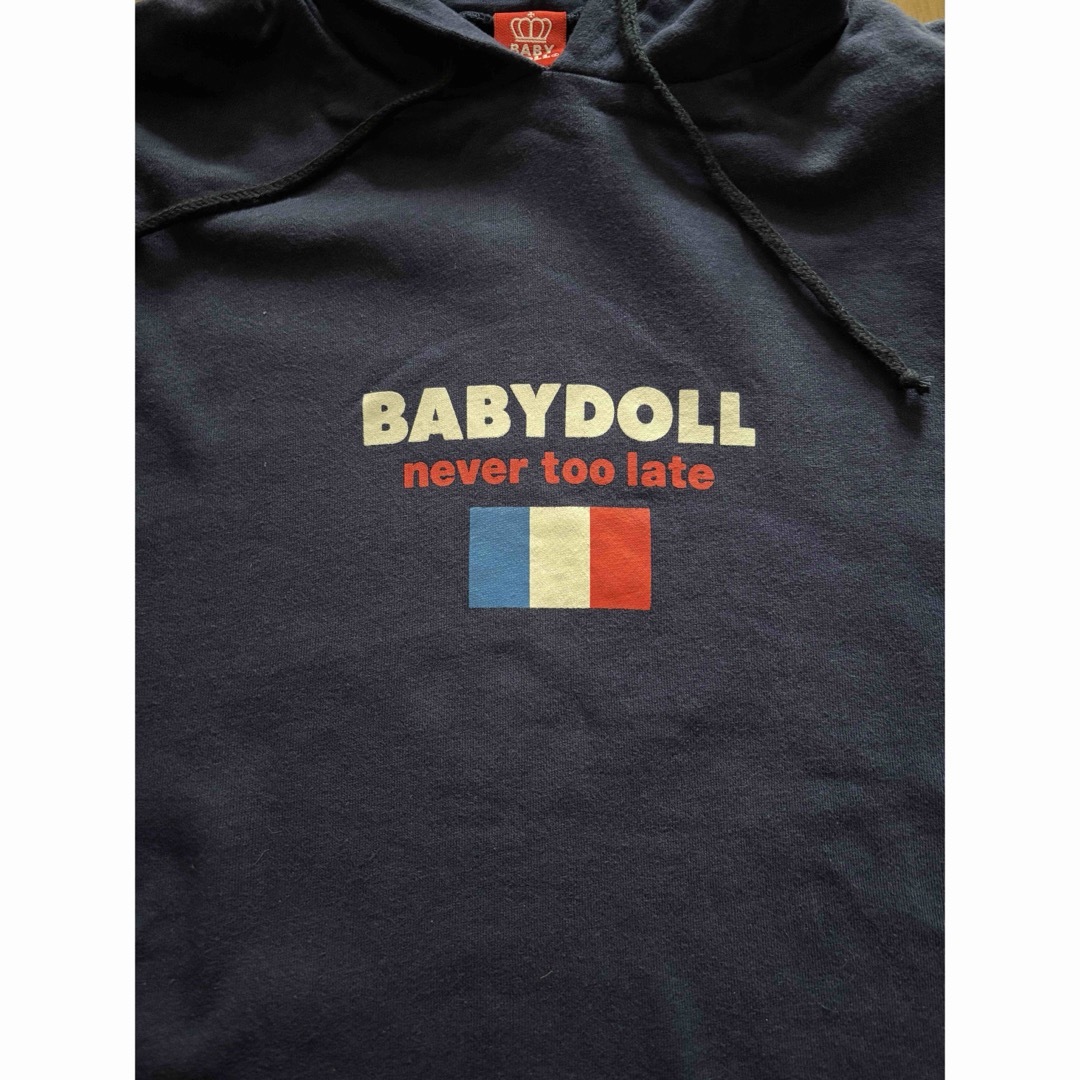 BABYDOLL(ベビードール)のベビードール　国旗モチーフパーカーLサイズ　BABYDOLL　ベビド　男女兼用 レディースのトップス(パーカー)の商品写真