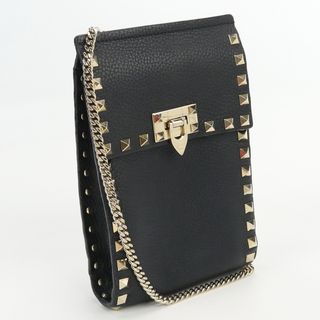 ヴァレンティノ(VALENTINO)のヴァレンティノ チェーンショルダーバッグ ロックスタッズ SW0P0S85 VSH 0NO 斜め掛け ショルダーバッグ(ショルダーバッグ)