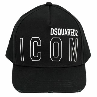 ディースクエアード(DSQUARED2)のDSQUARED2 ディースクエアード ベースボールキャップ S82BC0665 BE ICON BASEBALL CAP メンズ 帽子 ブラック(キャップ)