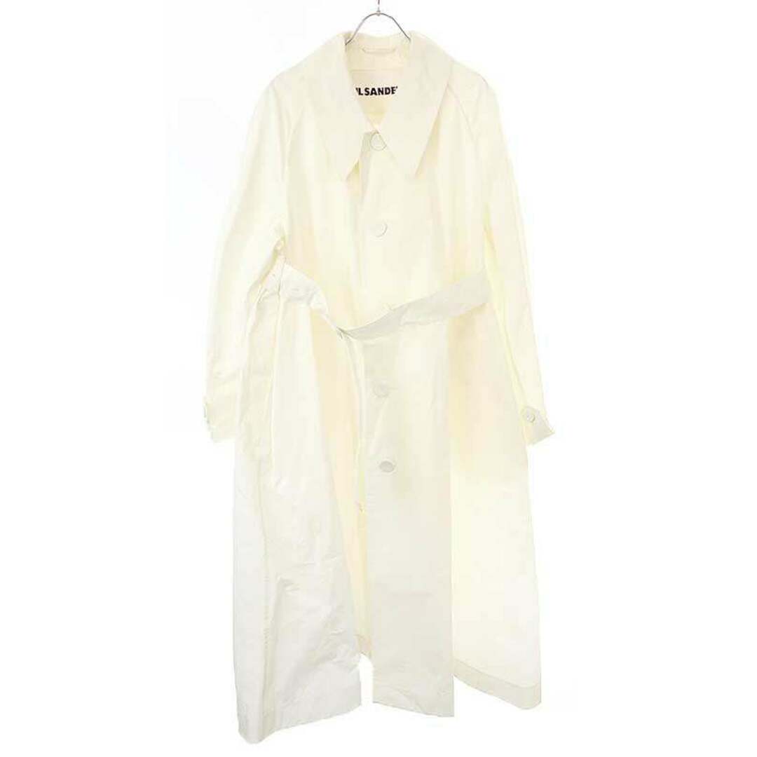 Jil Sander(ジルサンダー)のJIL SANDER ジルサンダー 21SS Silk Mix Trench Coat コットンシルクトレンチコート ホワイト系 34 JSWS475005 WS251500 レディースのジャケット/アウター(トレンチコート)の商品写真