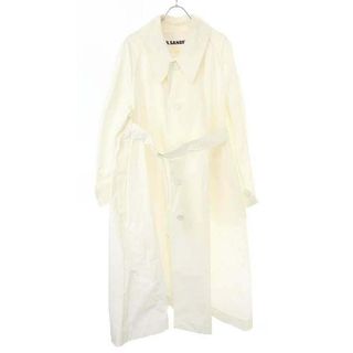 ジルサンダー(Jil Sander)のJIL SANDER ジルサンダー 21SS Silk Mix Trench Coat コットンシルクトレンチコート ホワイト系 34 JSWS475005 WS251500(トレンチコート)