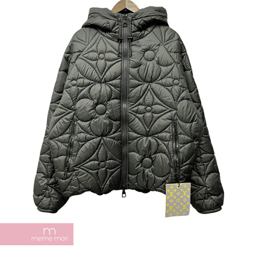 LOUIS VUITTON 2019AW Reversible Monogram Puffer Jacket Blouson HIB47WRSB ルイヴィトン リバーシブルモノグラムファージャケットブルゾン 中綿ジャケット ジップブルゾン モノグラム 総柄ロゴ ブラック サイズ50 【240129】【新古品】【me04】