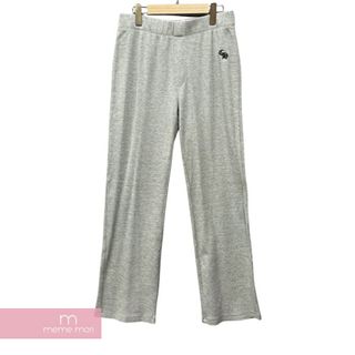 クロムハーツ(Chrome Hearts)のCHROME HEARTS Y NOT CH Logo Knit pants クロムハーツ ワイノットCHロゴニットロングパンツ ロゴ刺繍 グレー サイズM 【240130】【新古品】【me04】(スラックス/スーツパンツ)