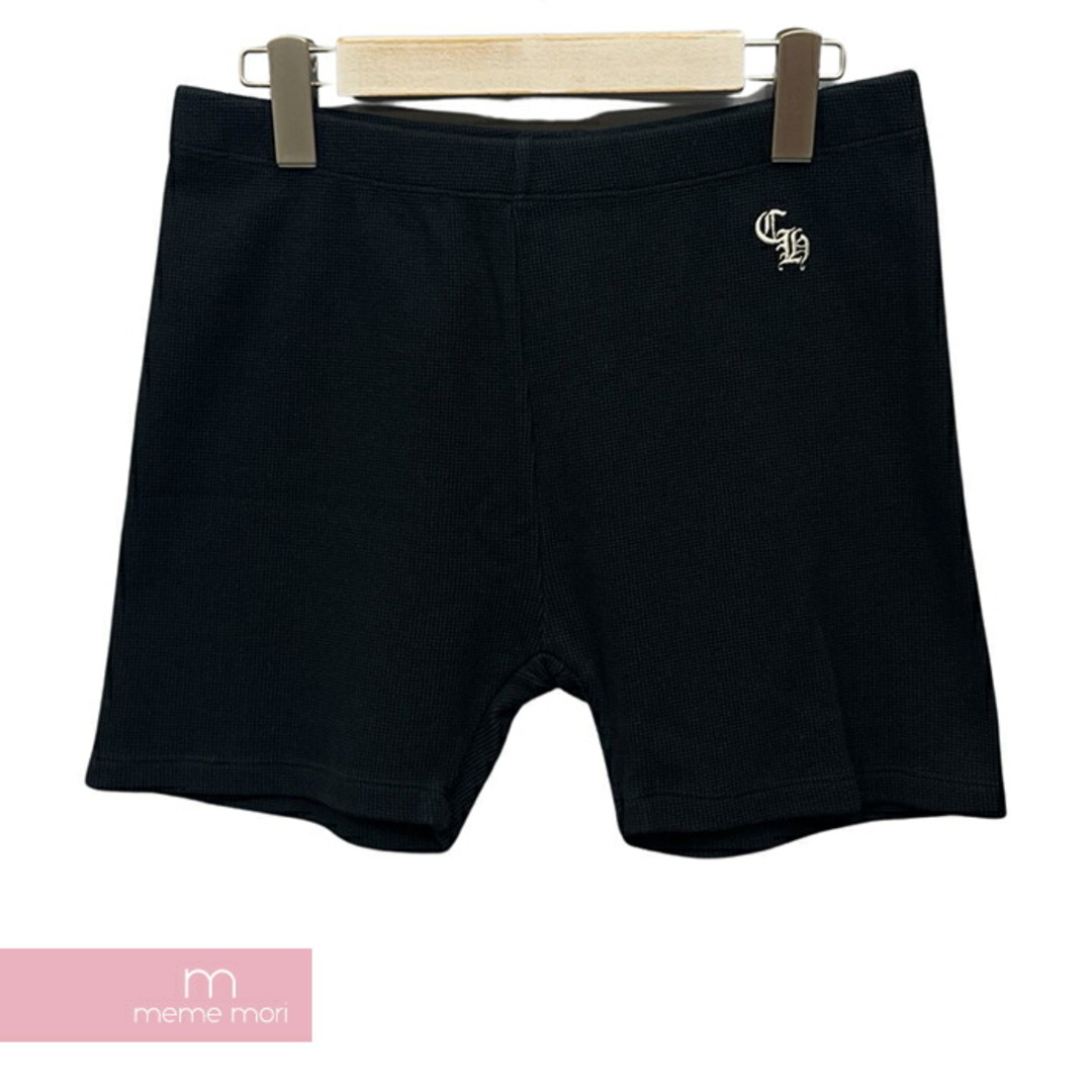 Chrome Hearts(クロムハーツ)のCHROME HEARTS Y NOT CH Logo Knit Shorts クロムハーツ ワイノットCHロゴニットショーツ ショートパンツ ハーフパンツ ロゴ刺繍 ブラック サイズM 【240130】【新古品】【me04】 メンズのスーツ(スラックス/スーツパンツ)の商品写真