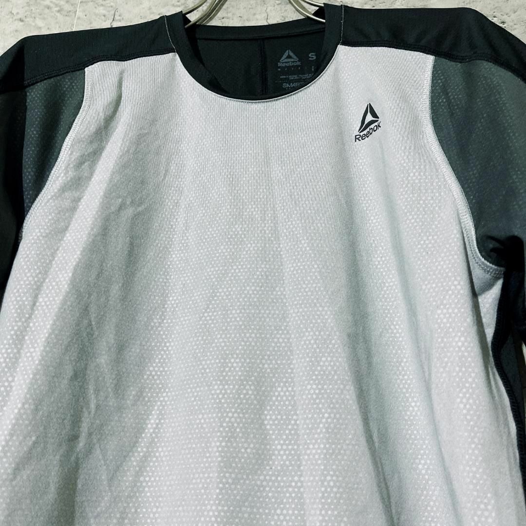 Reebok(リーボック)の【ブラック × グレー】リーボック Tシャツ 半袖 トップス ルームウェア S メンズのトップス(Tシャツ/カットソー(半袖/袖なし))の商品写真