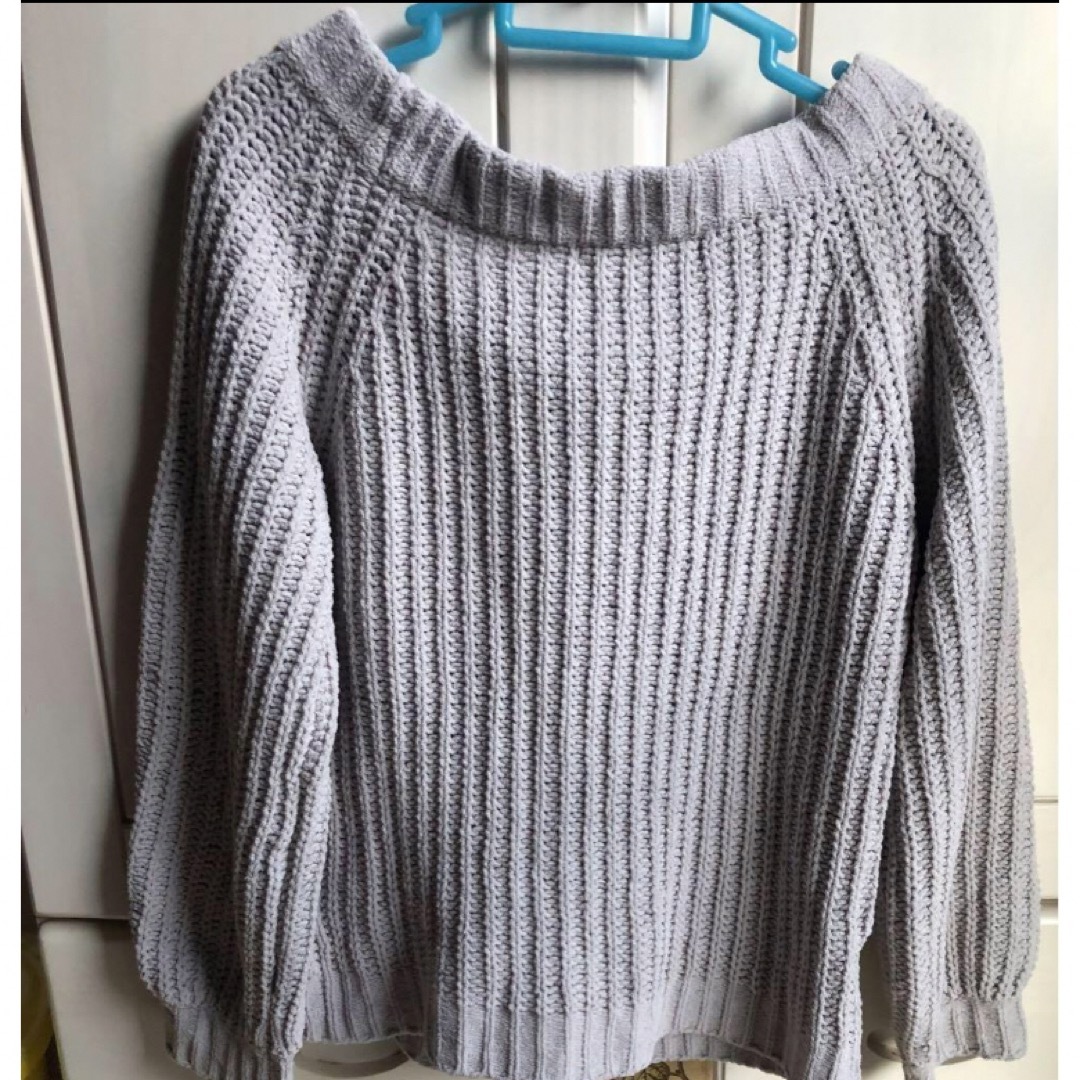 キヨ様専用購入不可VINO ROUGE セーター  編み込み  グレー   レディースのトップス(ニット/セーター)の商品写真