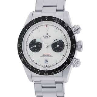 チュードル(Tudor)のチュードル ヘリテージ ブラックベイ クロノ 79360N TUDOR チューダー 腕時計 白文字盤(腕時計(アナログ))