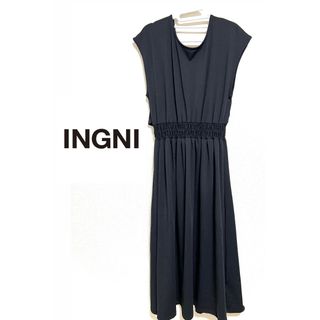 イング(INGNI)のINGNI  ワンピース黒　新品未使用(ロングワンピース/マキシワンピース)