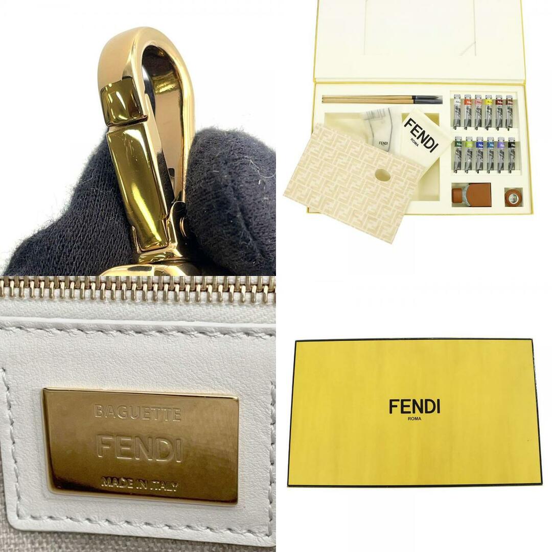 FENDI(フェンディ)のフェンディ ショルダーバッグ バゲット お絵描きバケット パーソナライズカラーキット 8BR600 FENDI ワンショルダー ロゴ 白 レディースのバッグ(ショルダーバッグ)の商品写真