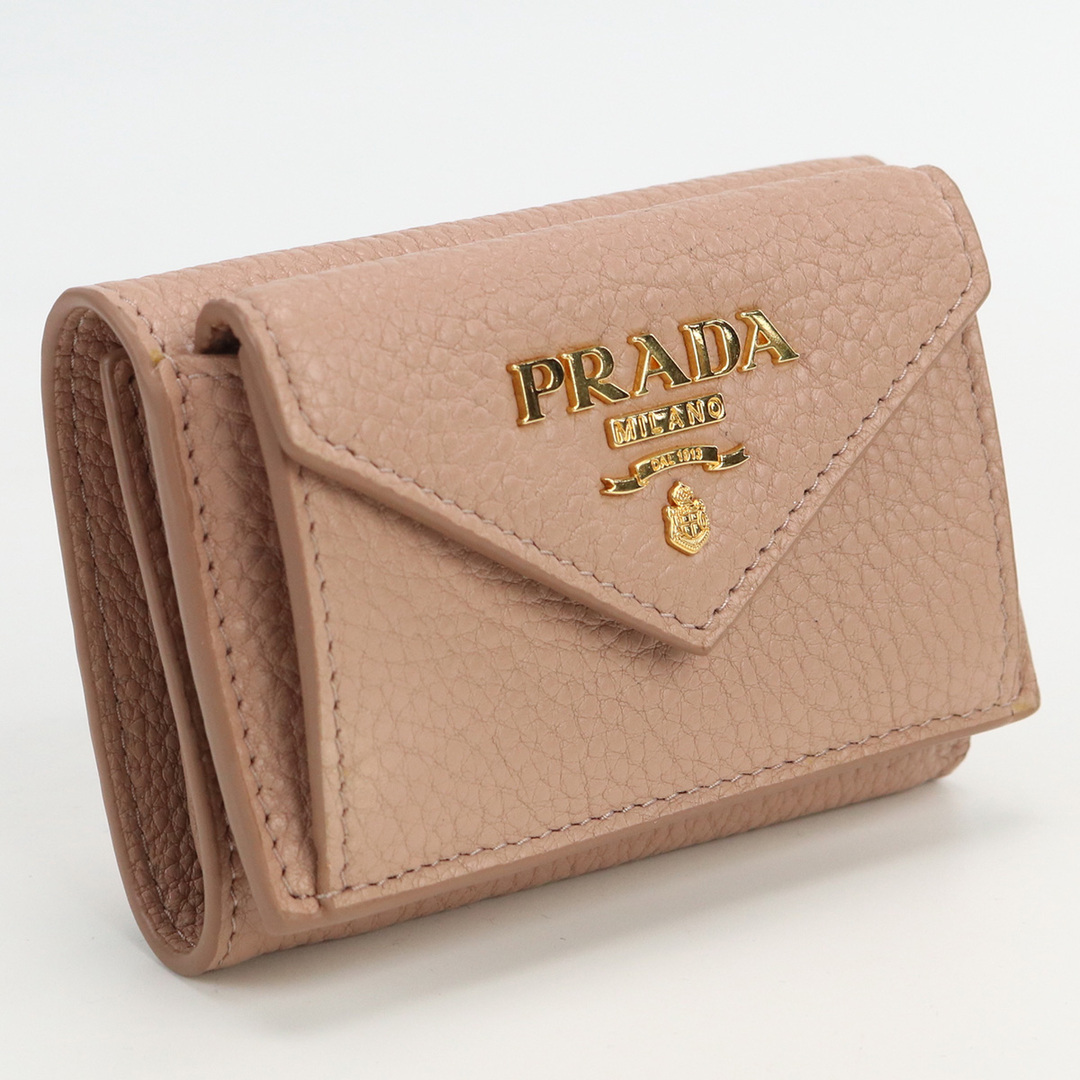 PRADA(プラダ)のプラダ 3つ折り財布 1MH021 2E3A F0236 三折財布小銭入付き レディースのファッション小物(財布)の商品写真