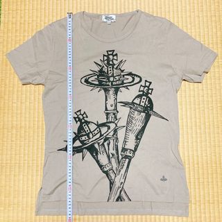 ヴィヴィアンウエストウッド(Vivienne Westwood)の美品！　ヴィヴィアンウエストウッドマン　メイスオーブTシャツ　サイズ50(Tシャツ/カットソー(半袖/袖なし))