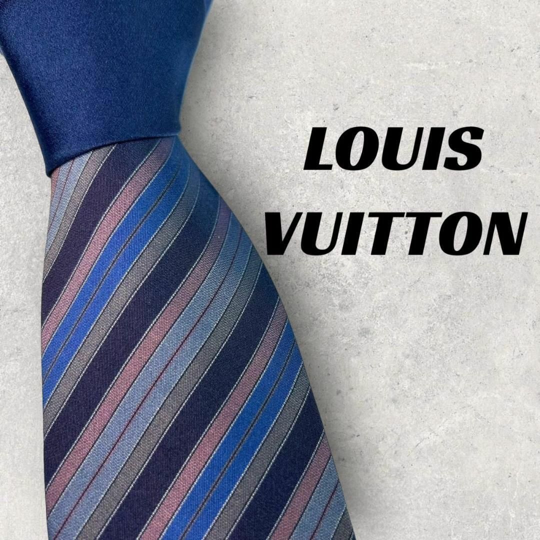LOUIS VUITTON - 【608】美品！ルイヴィトン ネクタイ ストライプ