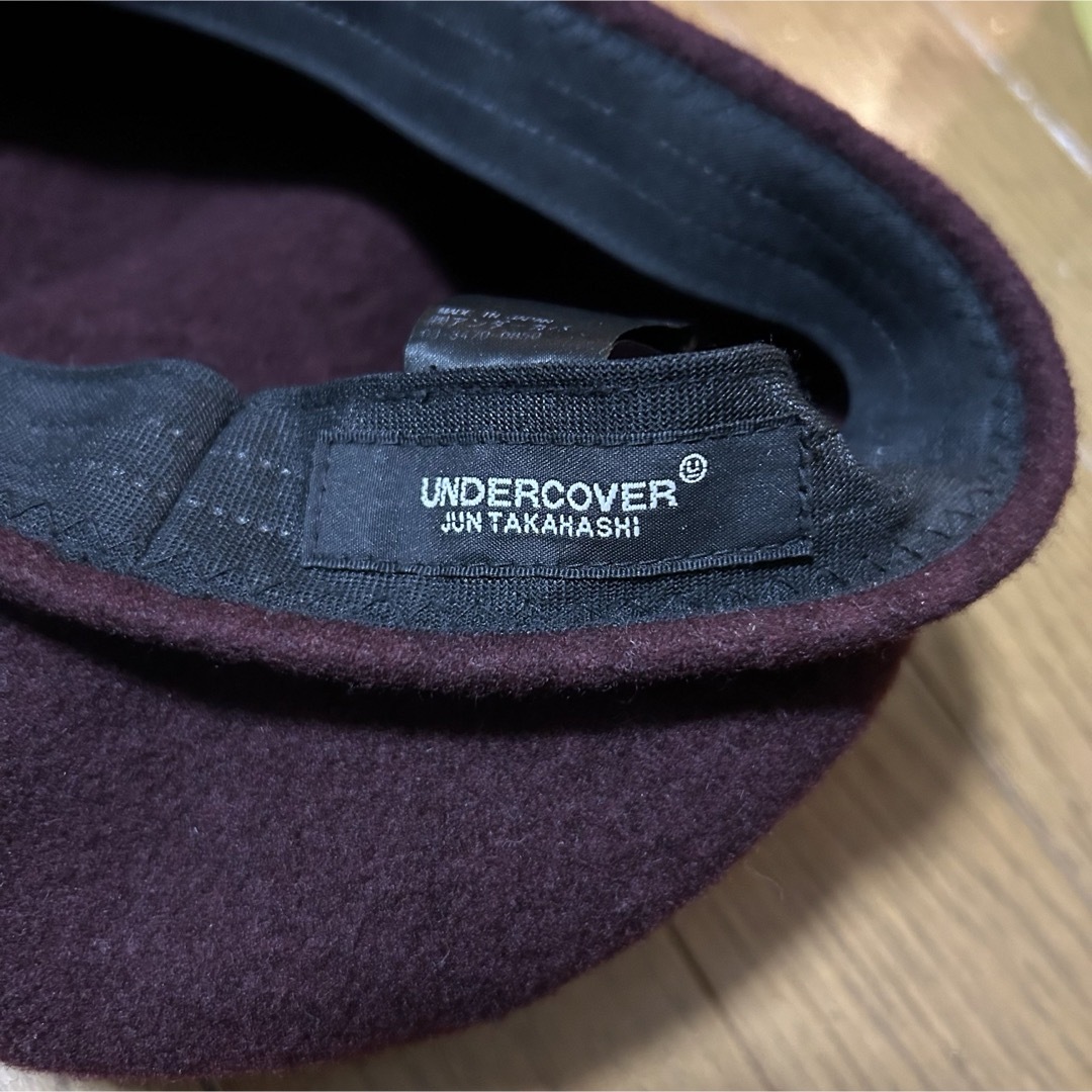 UNDERCOVER(アンダーカバー)の59cm！アンダーカバー UNDERCOVER古着ベレー帽 日本製ウール100% メンズの帽子(ハンチング/ベレー帽)の商品写真