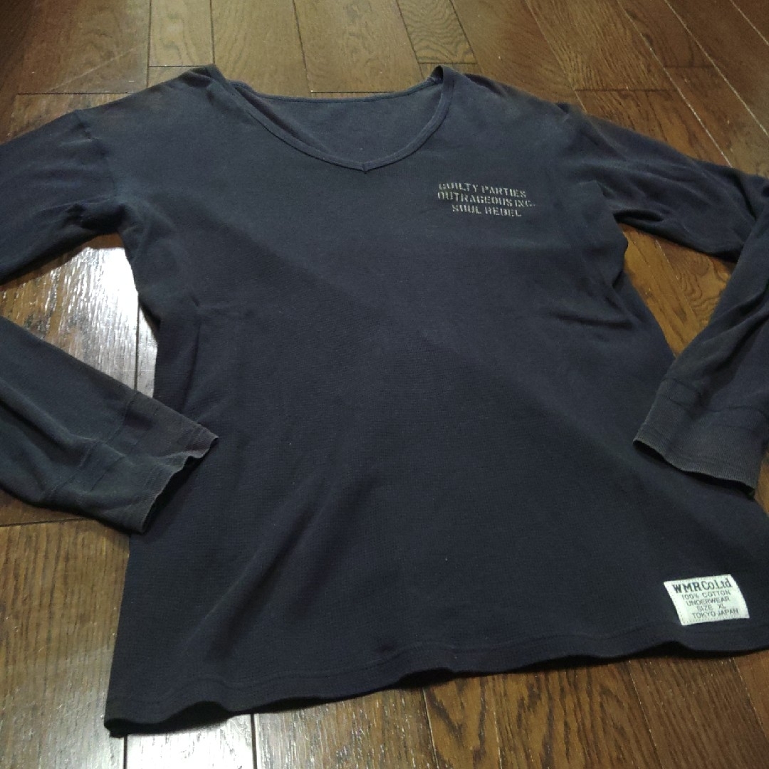 WACKO MARIA(ワコマリア)のWACKO MARIA サーマル　ロンT　長袖　XL　黒 メンズのトップス(Tシャツ/カットソー(七分/長袖))の商品写真