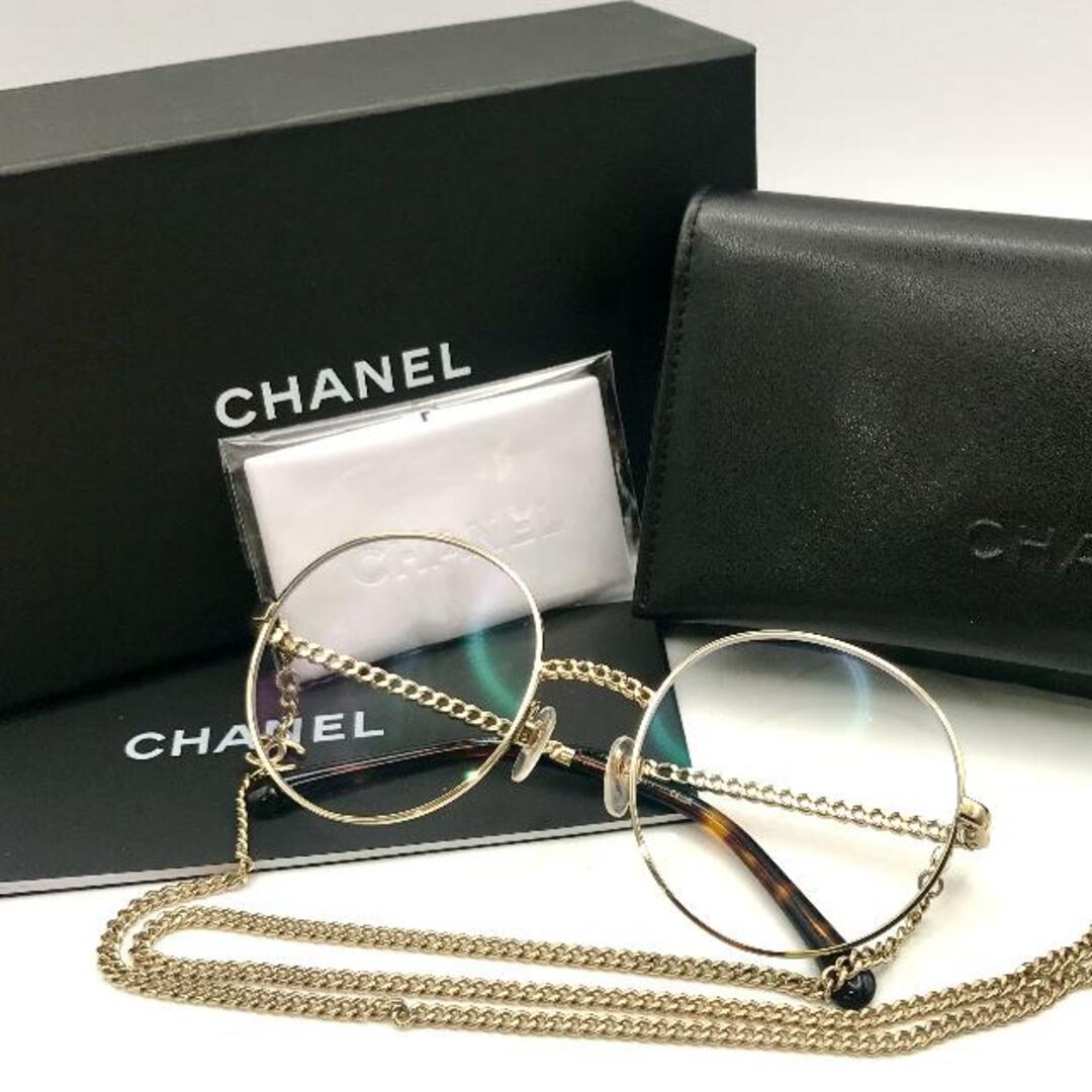CHANEL - CHANEL シャネル ココマーク べっ甲 チェーン メガネ CHANEL - CHANEL シャネル ココマーク べっ甲 チェーン メガネ