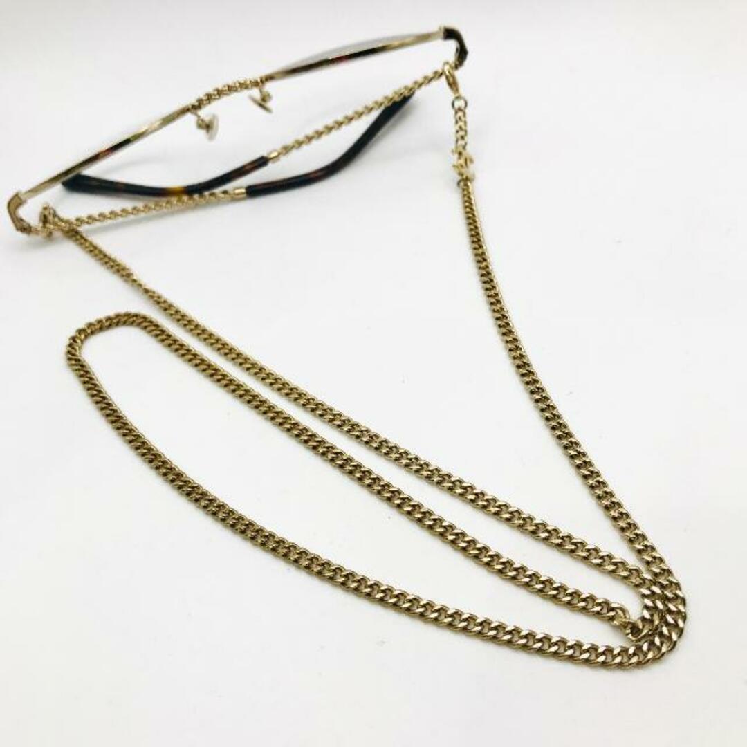 CHANEL - CHANEL シャネル ココマーク べっ甲 チェーン メガネ CHANEL - CHANEL シャネル ココマーク べっ甲 チェーン メガネ