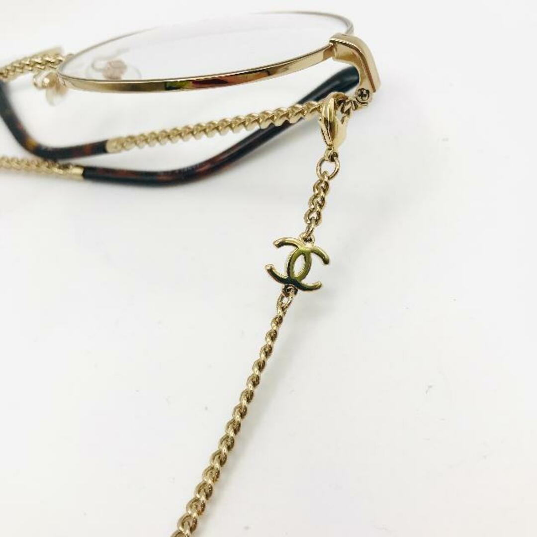 CHANEL - CHANEL シャネル ココマーク べっ甲 チェーン メガネ CHANEL - CHANEL シャネル ココマーク べっ甲 チェーン メガネ