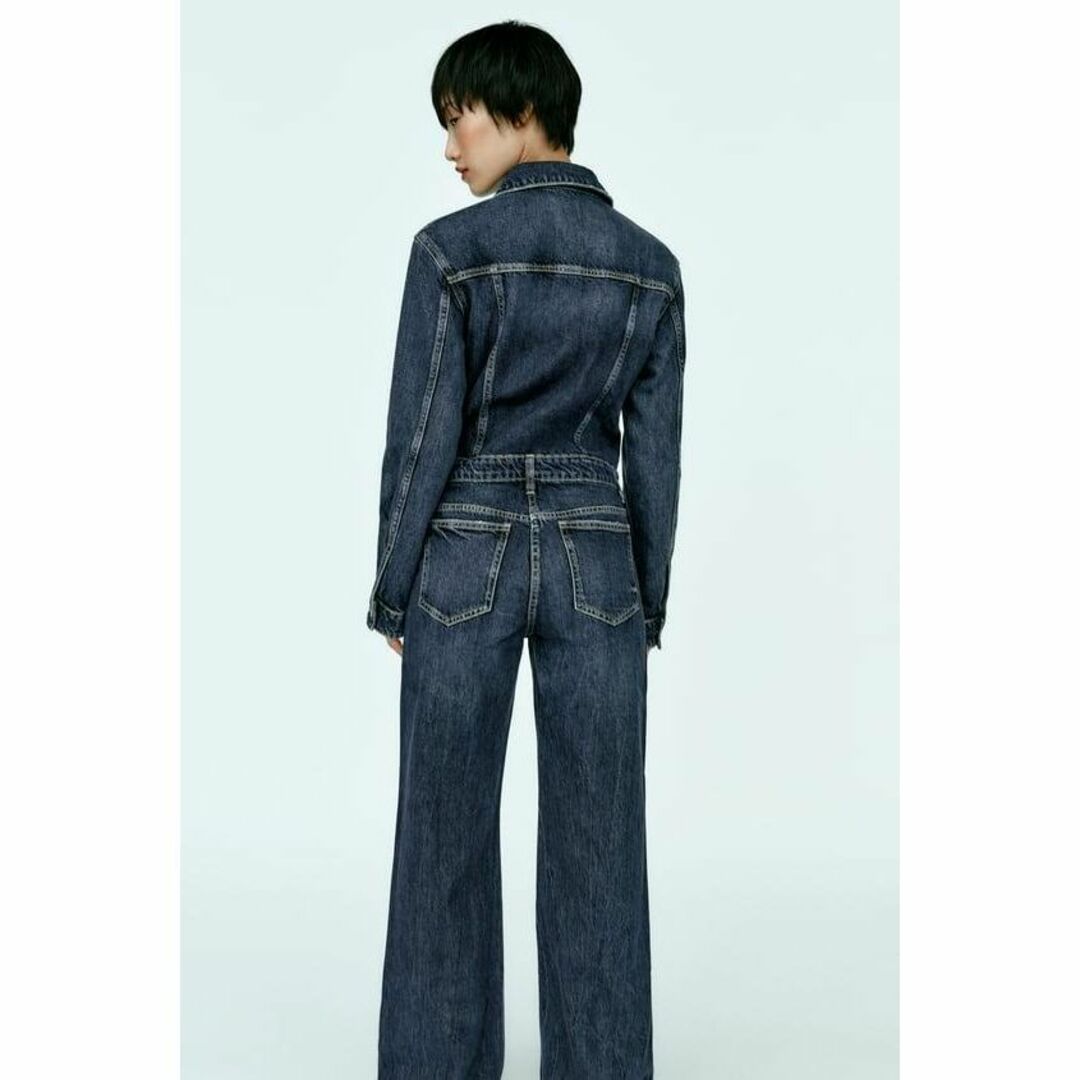 ZARA デニム TRF ジャンプスーツ オールインワン L