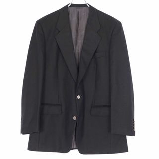 クリスチャンディオール(Christian Dior)の美品 Vintage クリスチャンディオール Christian Dior Monsieur ジャケット テーラード シングルブレスト ウール ギャバジン アウター メンズ 99-85-180(L相当) ブラック(テーラードジャケット)